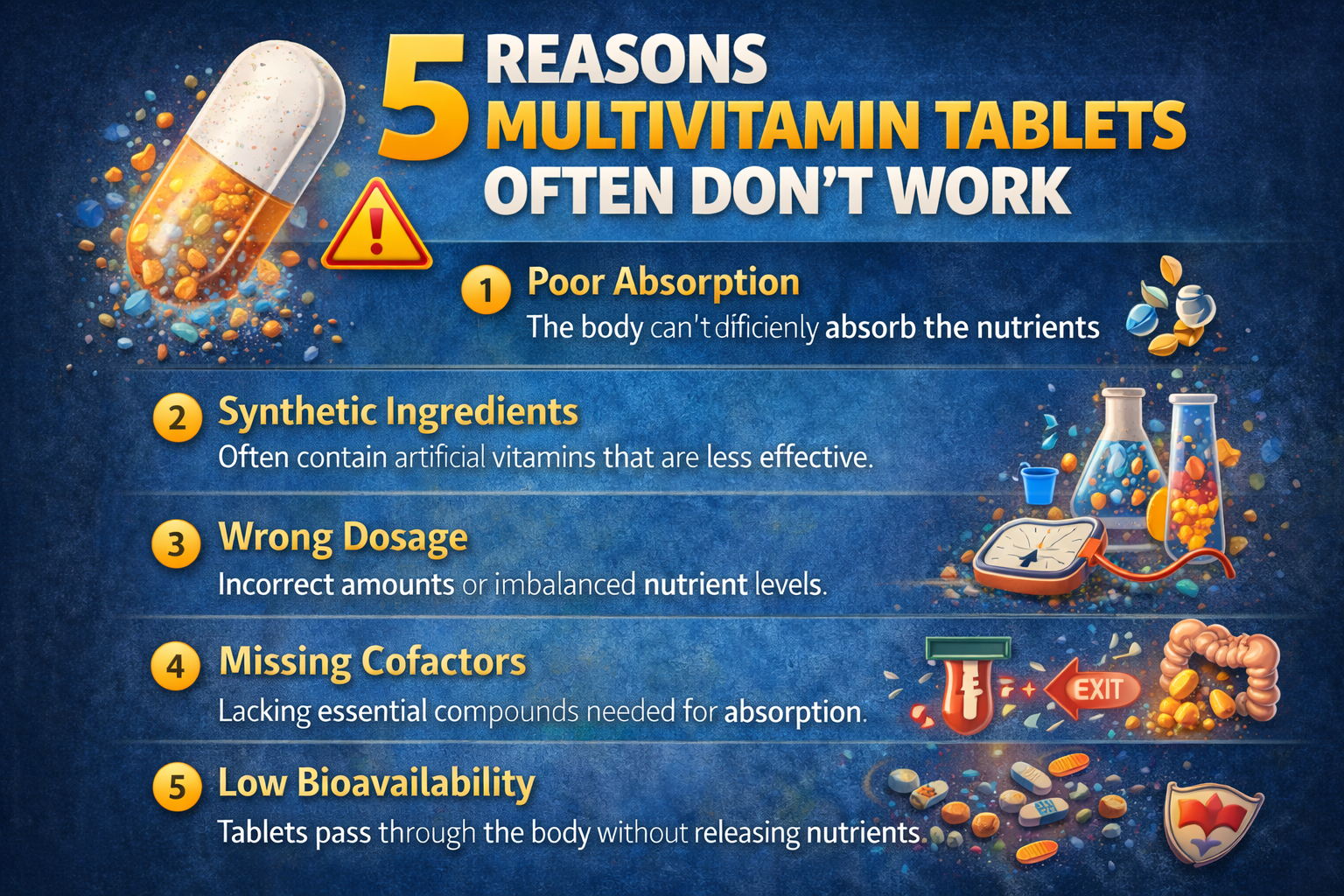 Why Multivitamins Often Fail and the Natural Alternative You Need