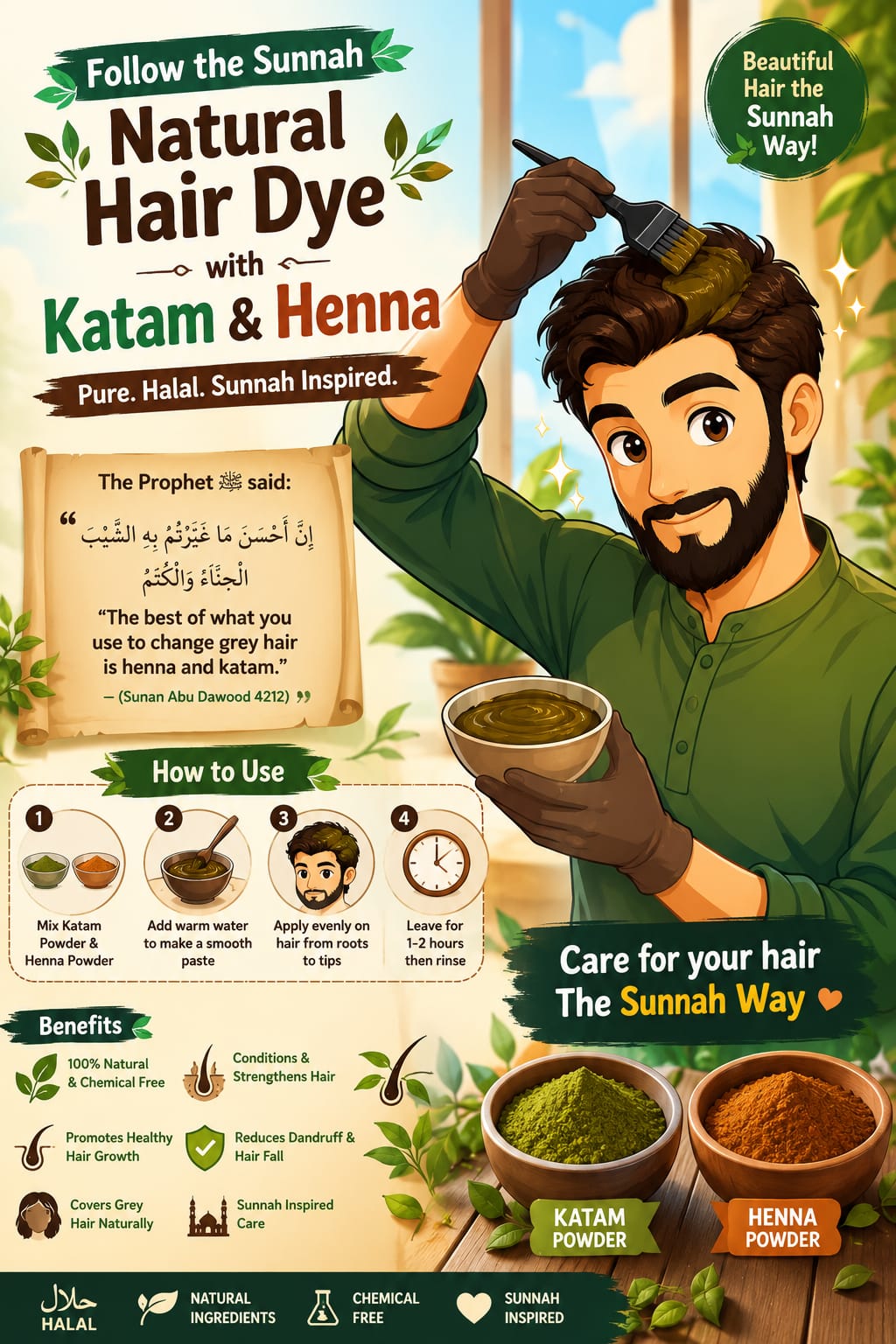 Katam and Henna Sunnah hair dye