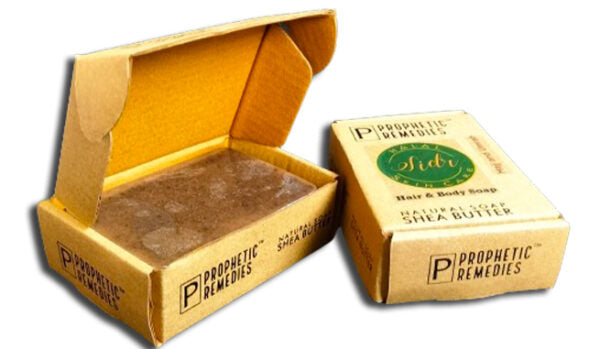 Natural Sidr Soap – Unscented Soap with Shea Butter for Hair & Body (Ideal for Hajj & Umrah)